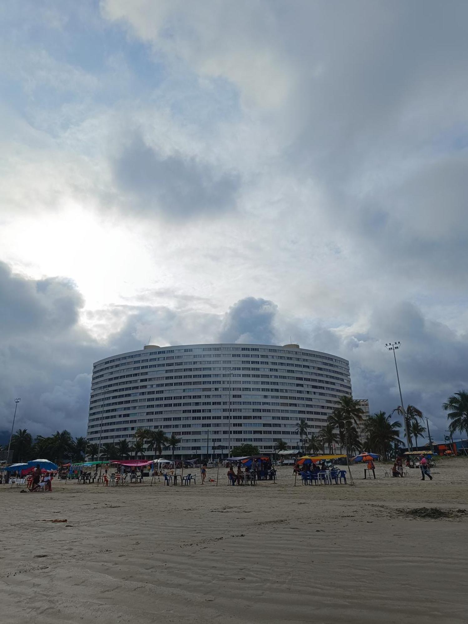 Apto Frente Ao Mar Peruibe Bagian luar foto